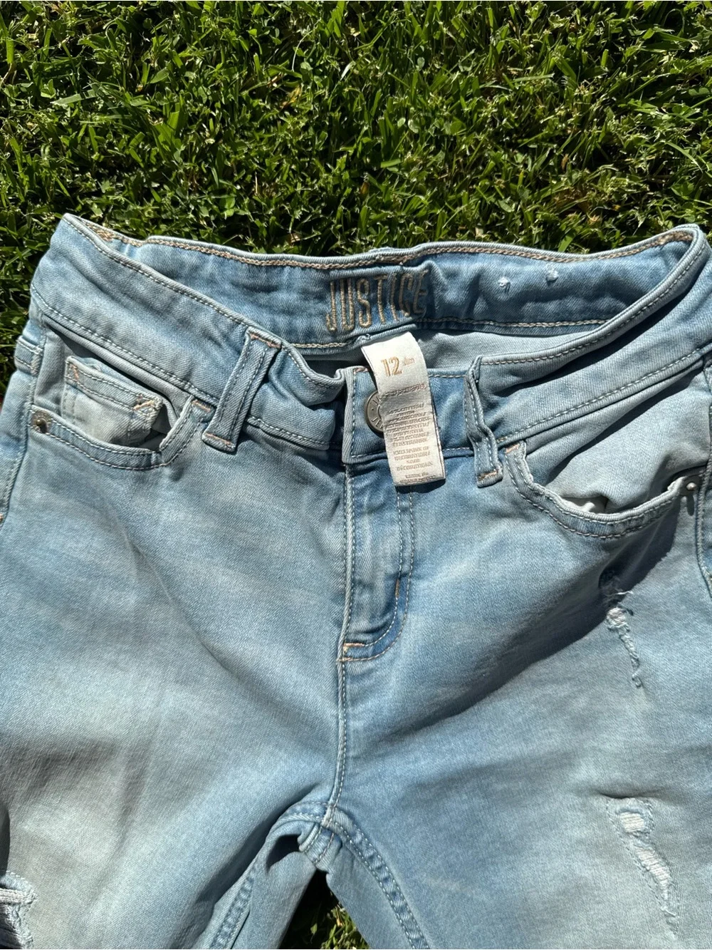 Light Blue Distressed Girl’s Jeans